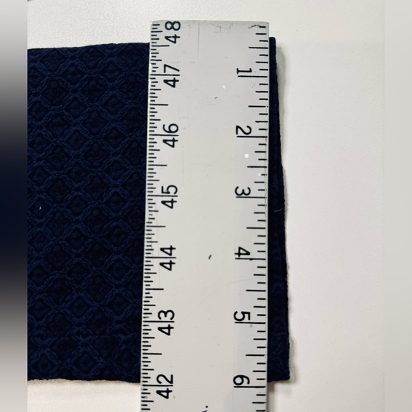 Erica Taylor Pants Skinny Jacquard Navy Black Stretch SZ MEDIUM - Picture 15 of 16